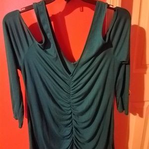 Cut out shoulder shirt